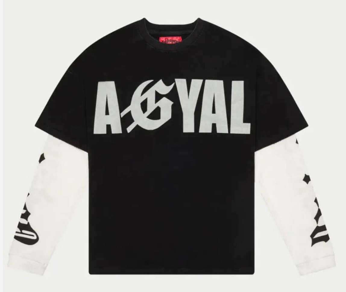 GODSPEED AGYAL LAYERED T-SHIRT BLACK