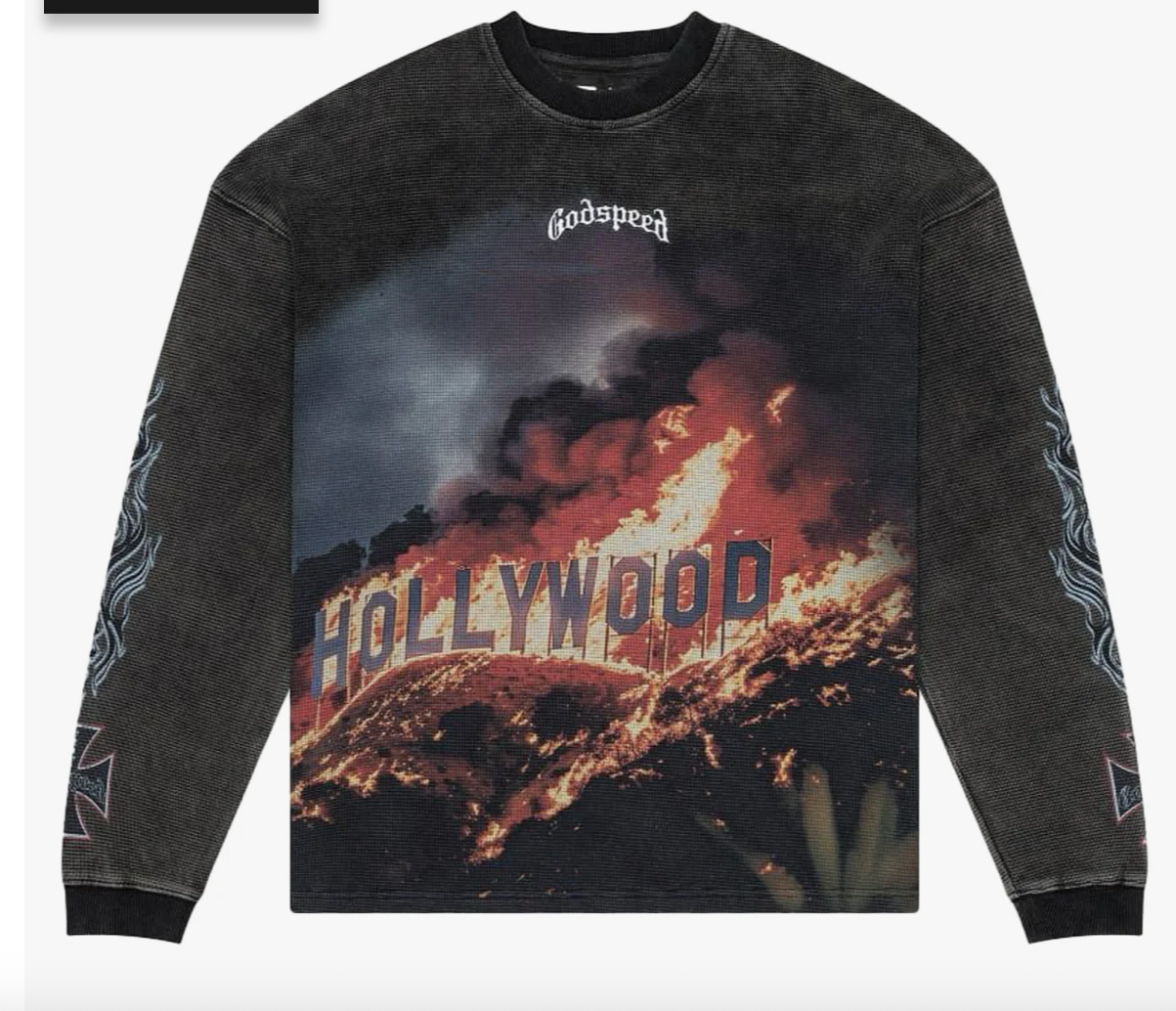 GODSPEED HOLLYWOOD INFERNO THERMAL L/S WASHED BLACK