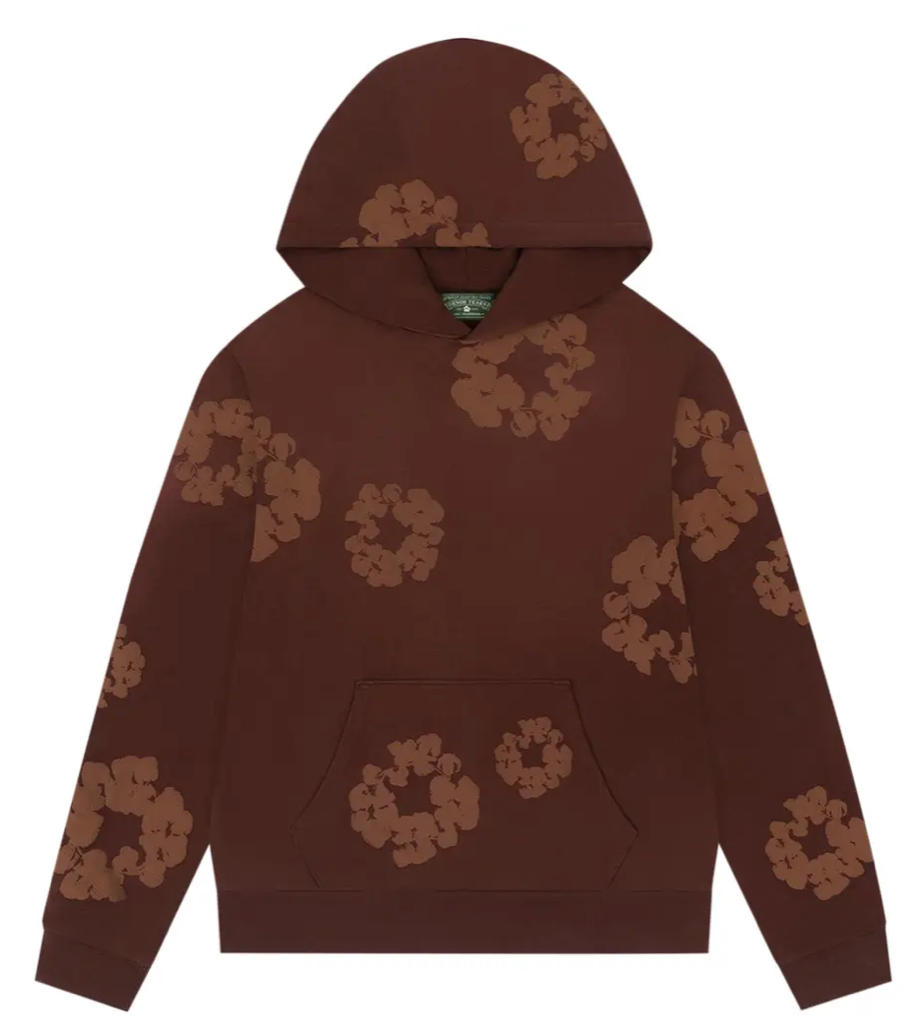 Denim Tears Mono Cotton Wreath Hoodie 'Brown'