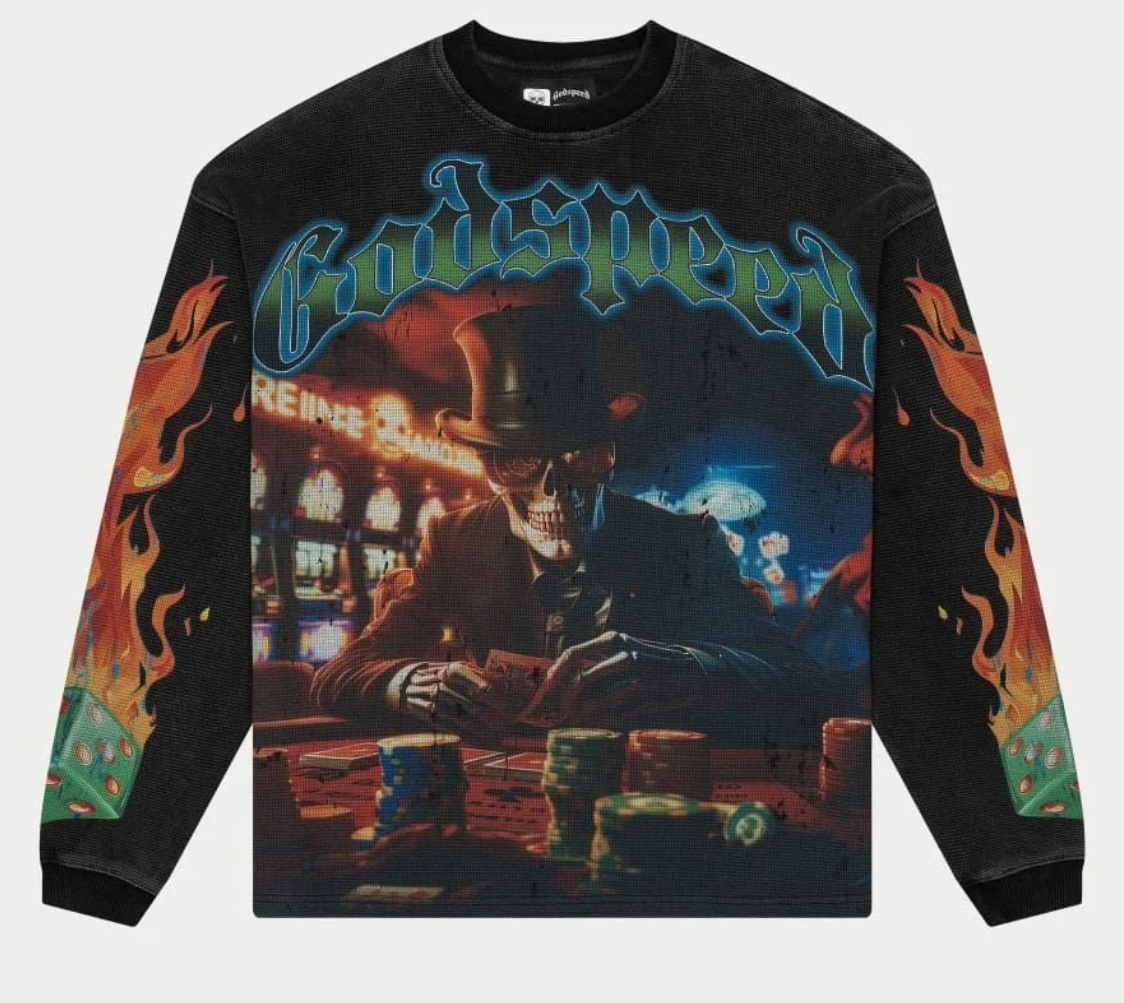 GODSPEED L.A.G THERMAL LS T-SHIRT (GREY WASH)