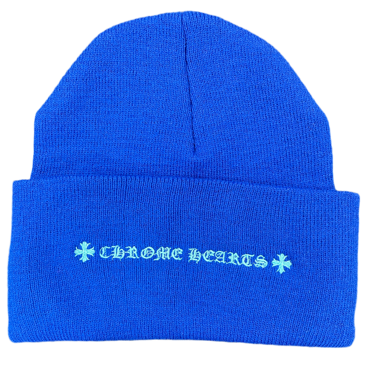CHROME HEART BEANIE BLUE