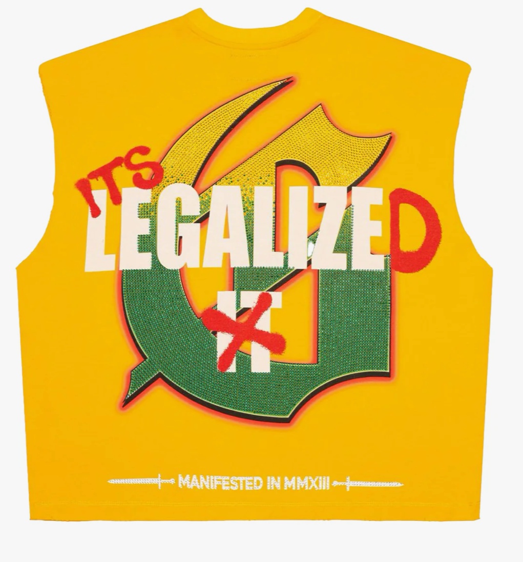 GODSPEED 420 INDOOR VVS SLEEVELESS TEE YELLOW