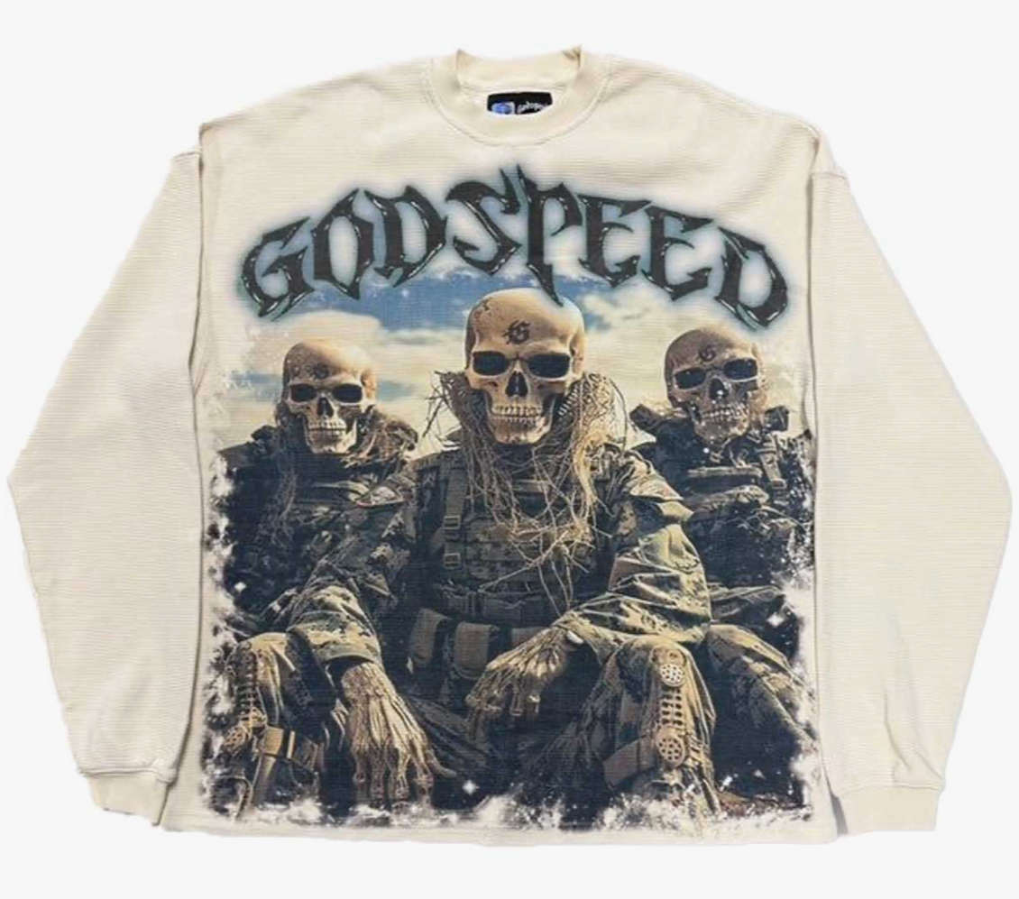 GODSPEED SQUADRON THERMAL L/S TEE BONE