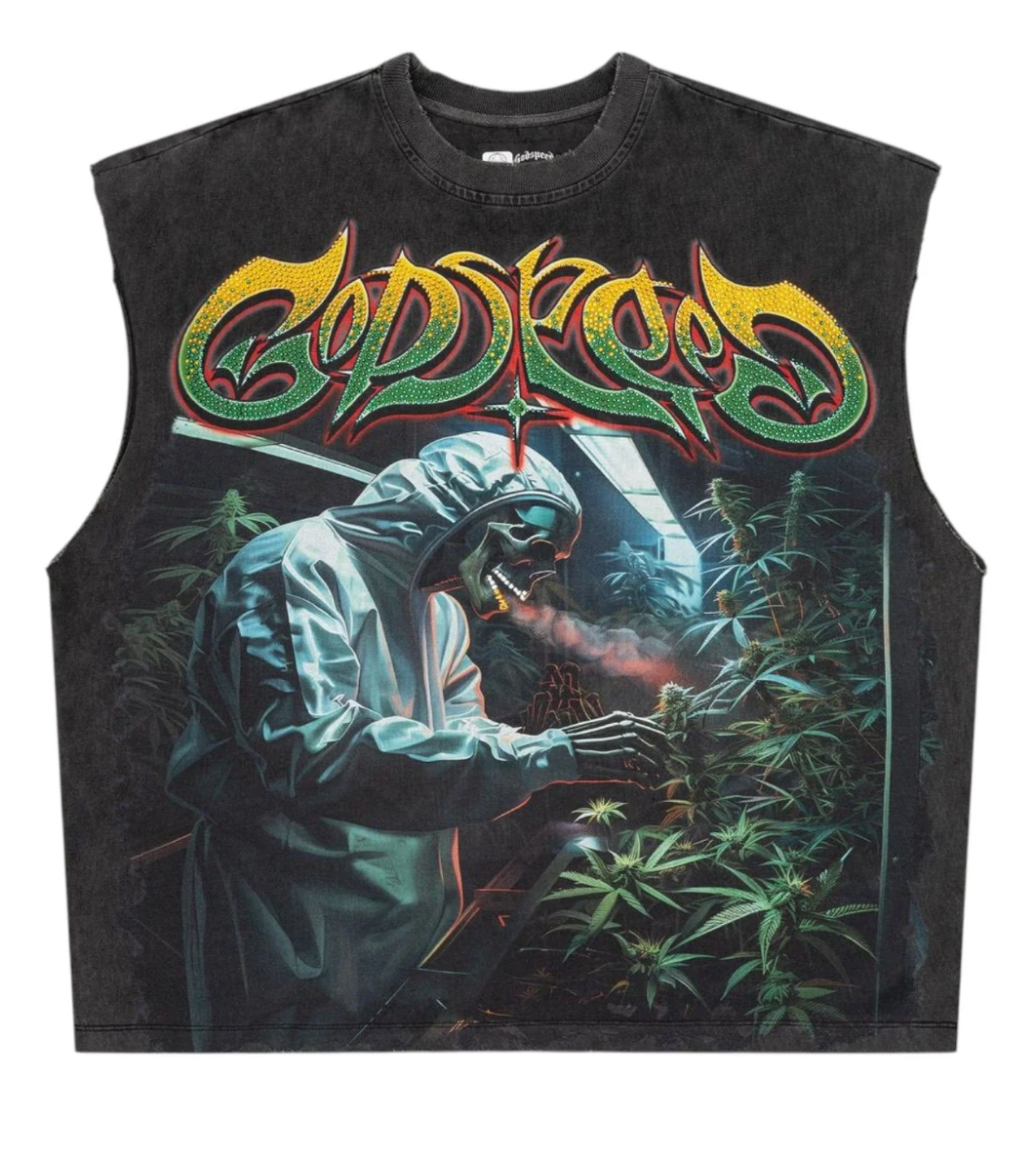 Godspeed 420 Indoor VVS Sleeveless T-Shirt Grey Wash