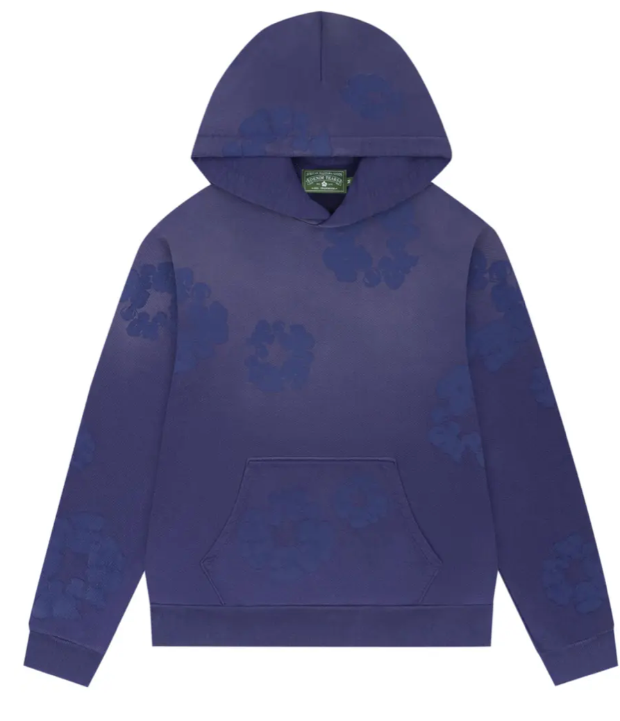 Denim Tears Mono Cotton Wreath Hoodie 'Washed Blue'