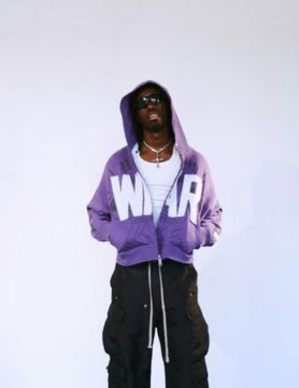 Wrathboy Hard to Kill Purple Zip-Up Hoodie