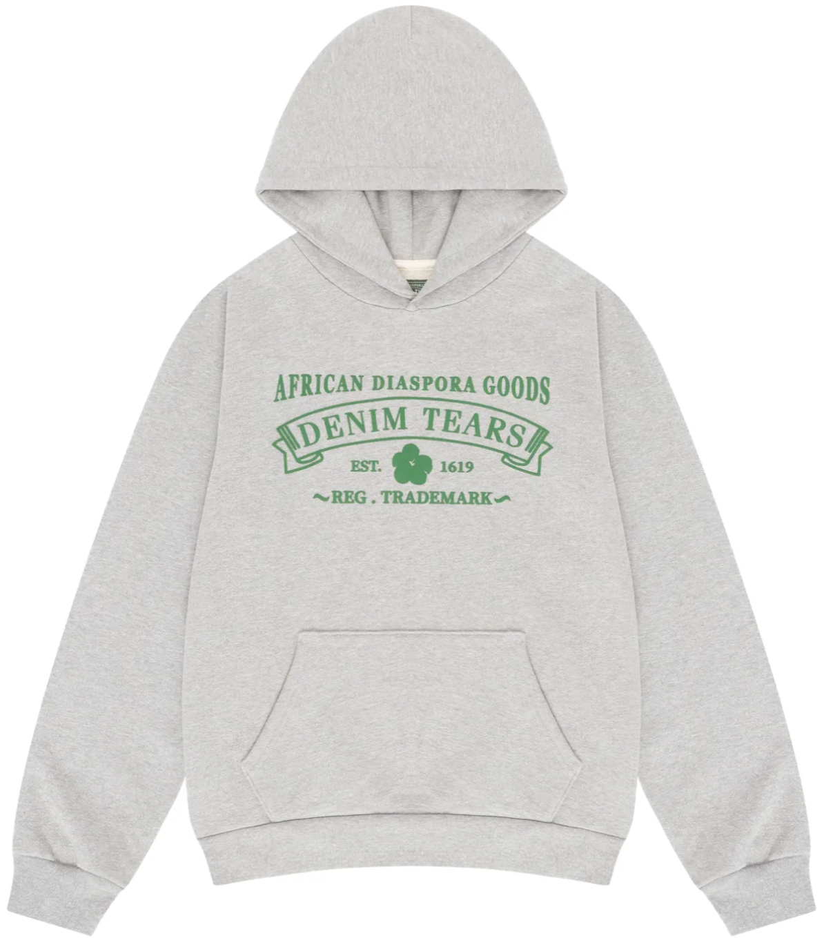 DENIM TEARS ADG HOODIE GREY