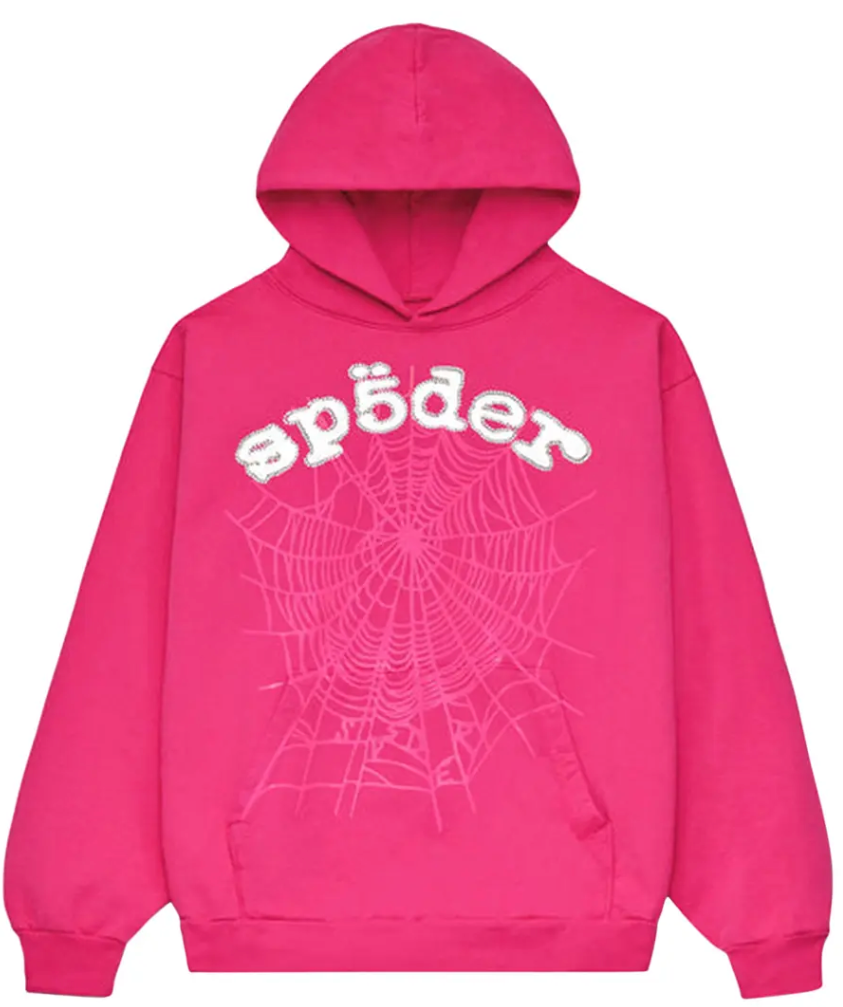 Sp5der Legacy Hoodie 'Pink/White'