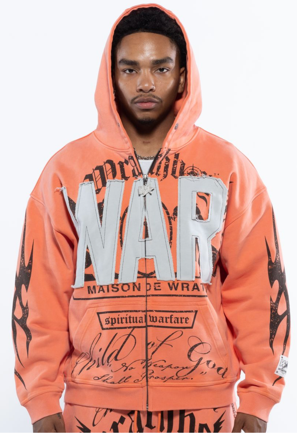 WRATH BOY Hard to kill fullzip hoodie