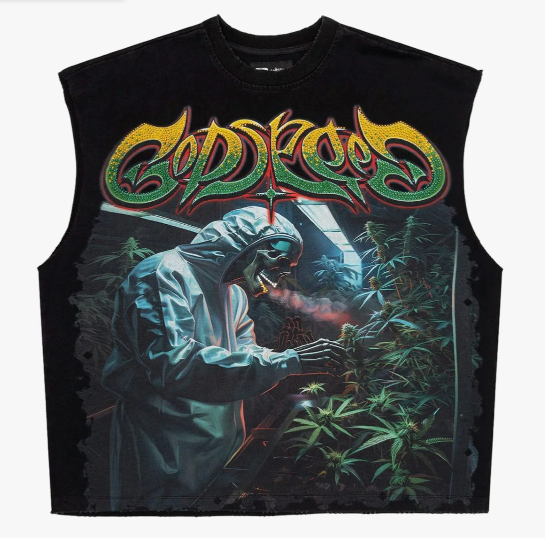 GODSPEED 420 INDOOR VVS SLEEVELESS TEE BLACK