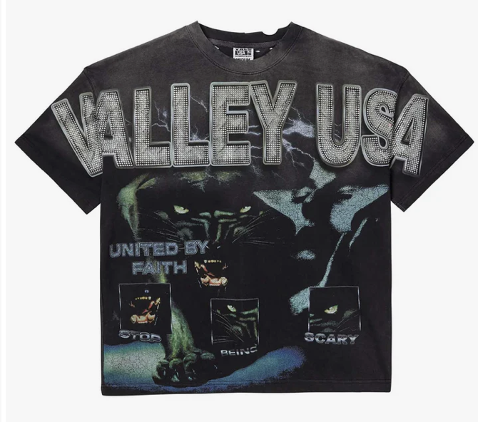 VALE FOREVER FAITH BLING TEE BLACK