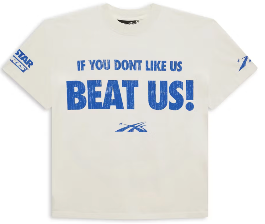Hellstar Beat Us! T-shirt White/Blue