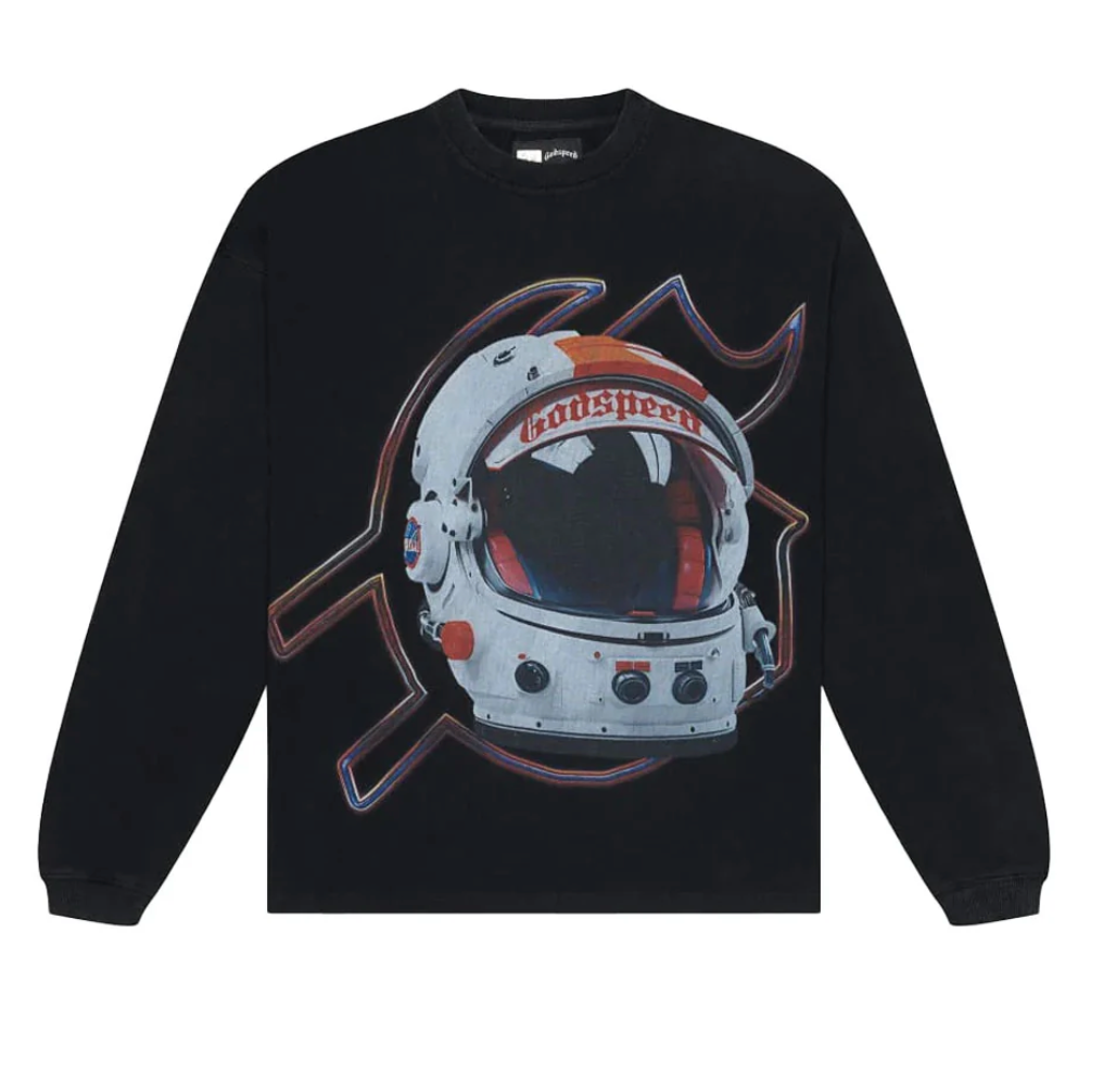 Godspeed Lift Off Long Sleeve Black Wash