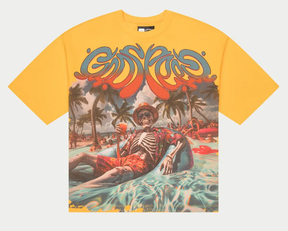 GODSPEED POOL PARTY TEE YELLOW WASH