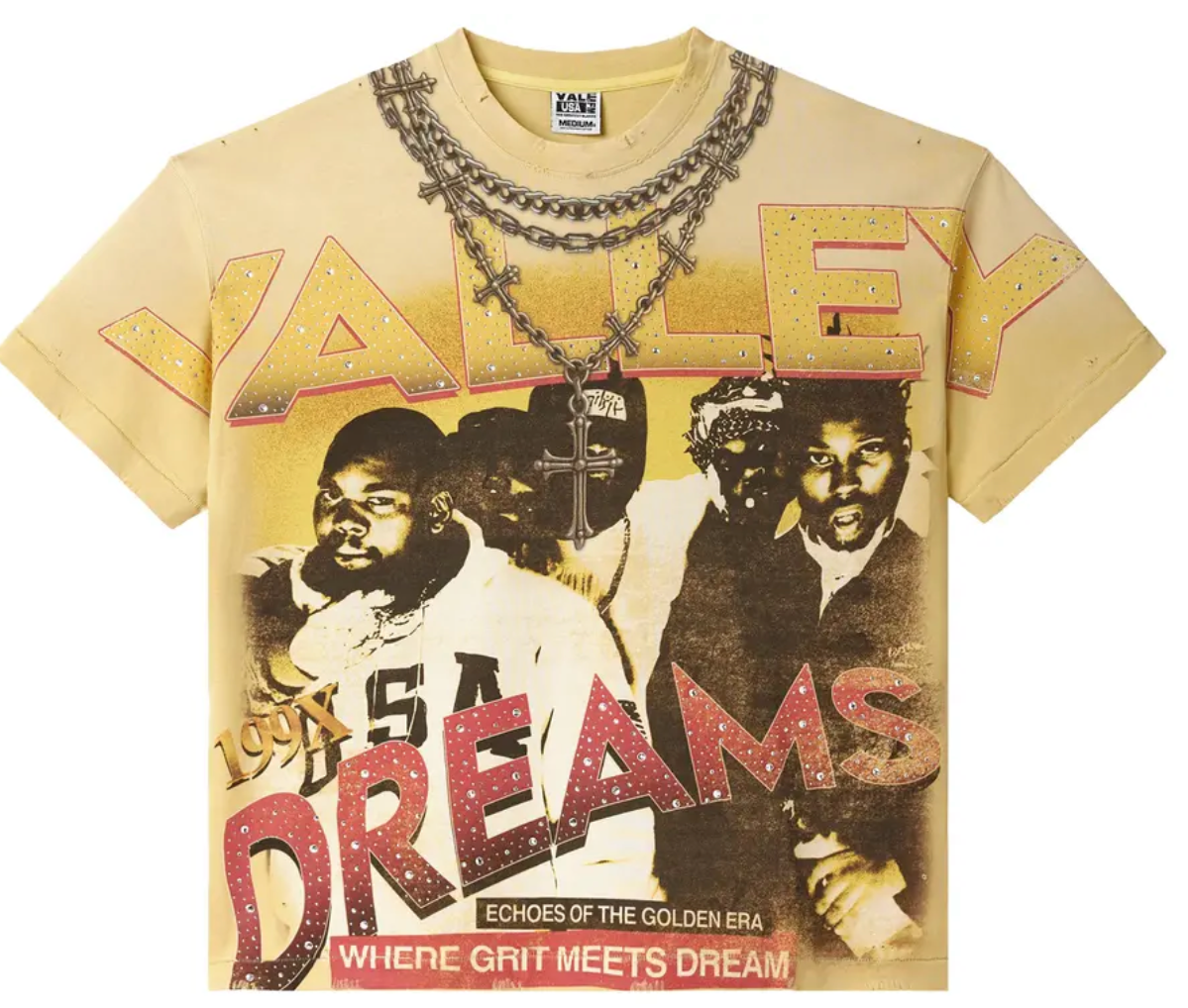 Vale Forever Golden Chambers Bling Tee 'Yellow'