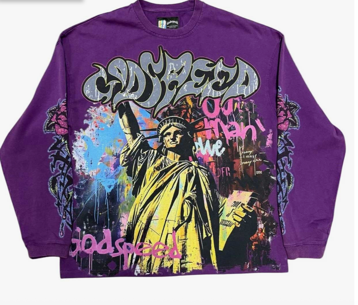 GODSPEED VANDAL L/S TEE PURPLE