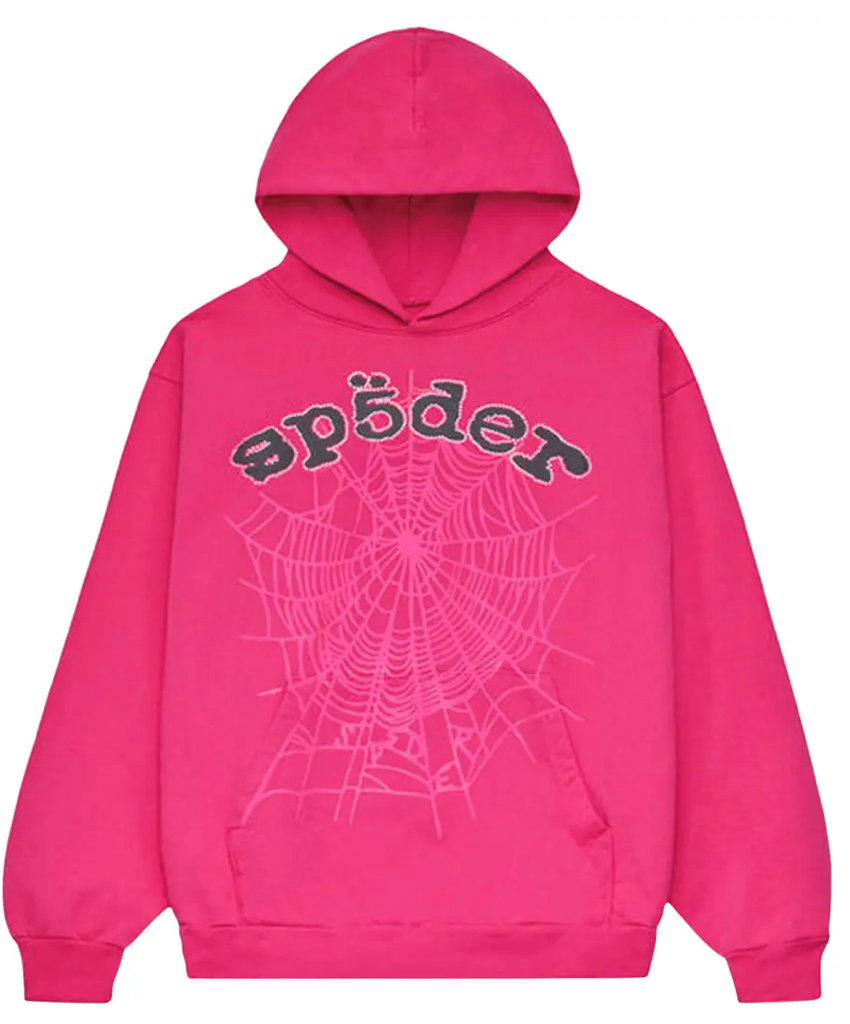 Sp5der Legacy Hoodie 'Pink/Black'