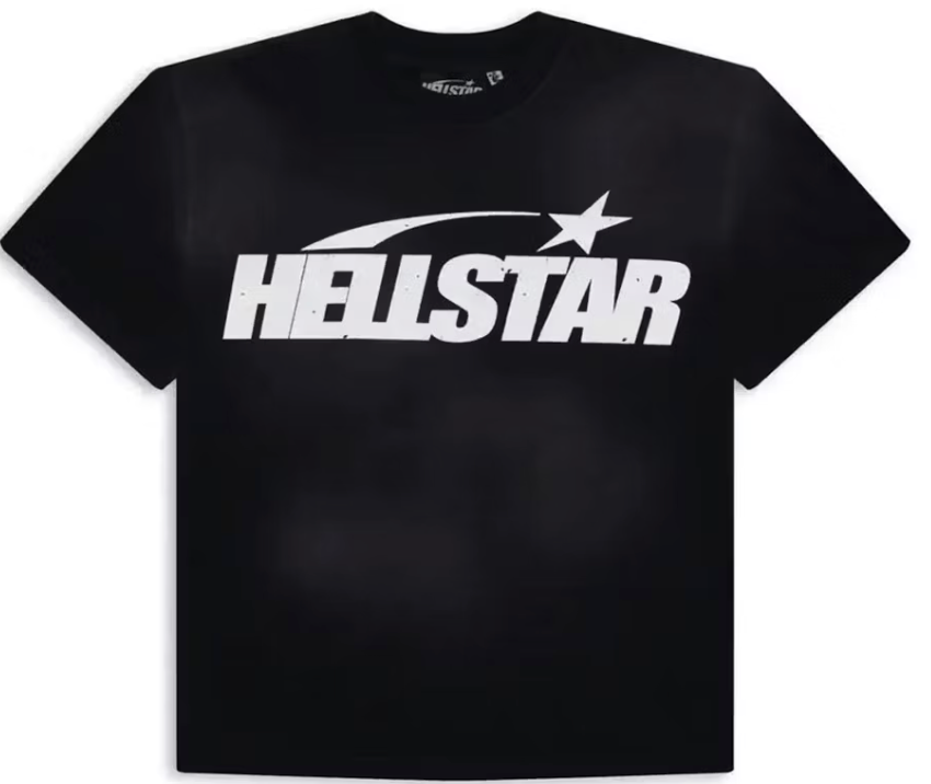 Hellstar Classic Logo Gel Print T-shirt Black