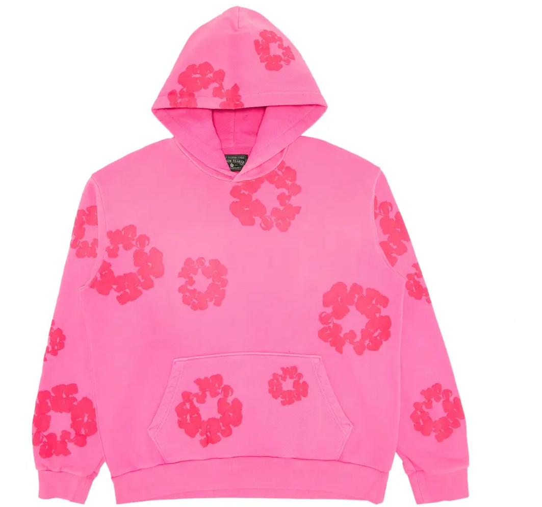 Denim Tears Mono Cotton Wreath Hoodie 'Pink'