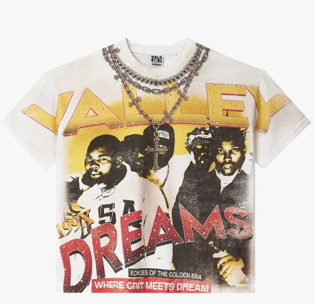 VALE FOREVER GOLDEN CHAMBERS BLING TEE WHITE