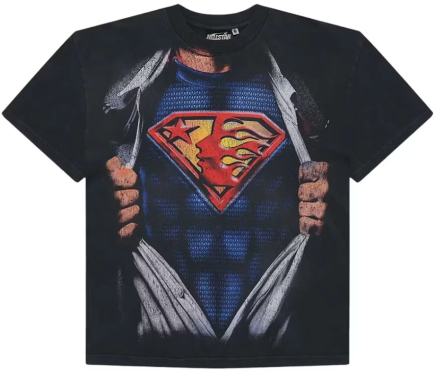 Hellstar Hellstar Superman T-shirt Black
