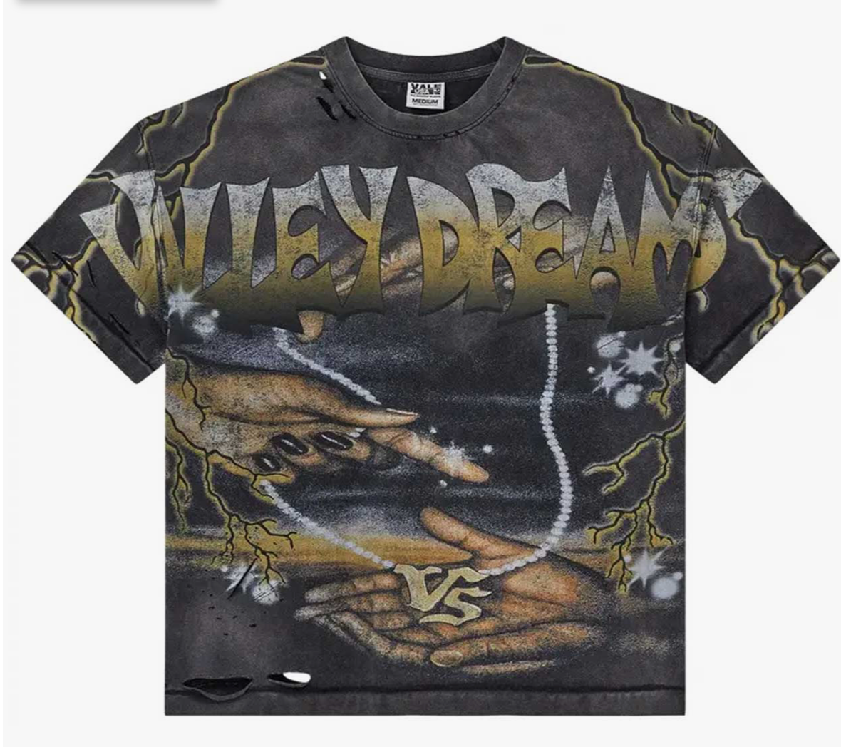 VALE FOREVER HANDS OF GOD TEE GREY