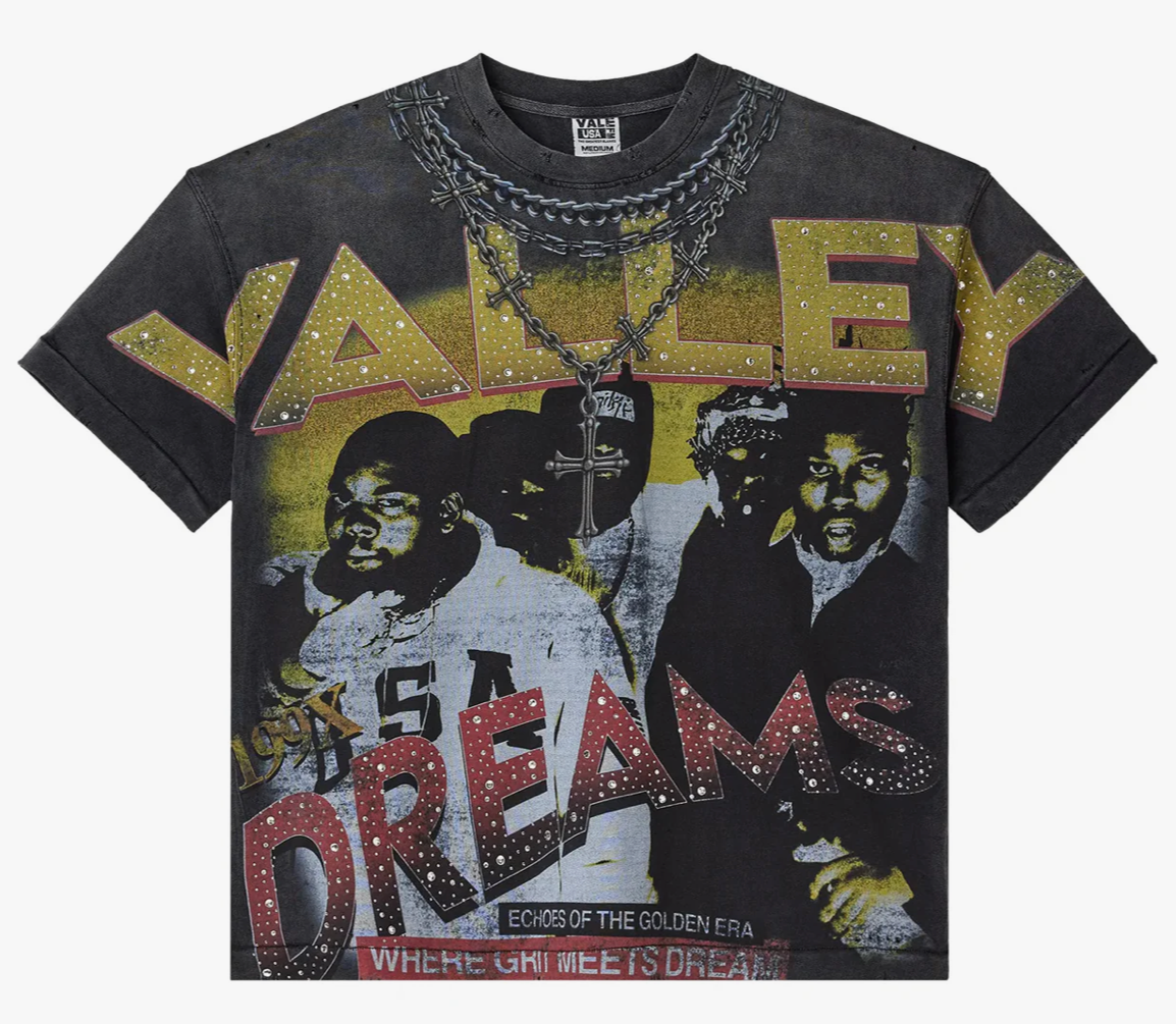 VALE FOREVER GOLDEN CHAMBERS BLING TEE BLAC