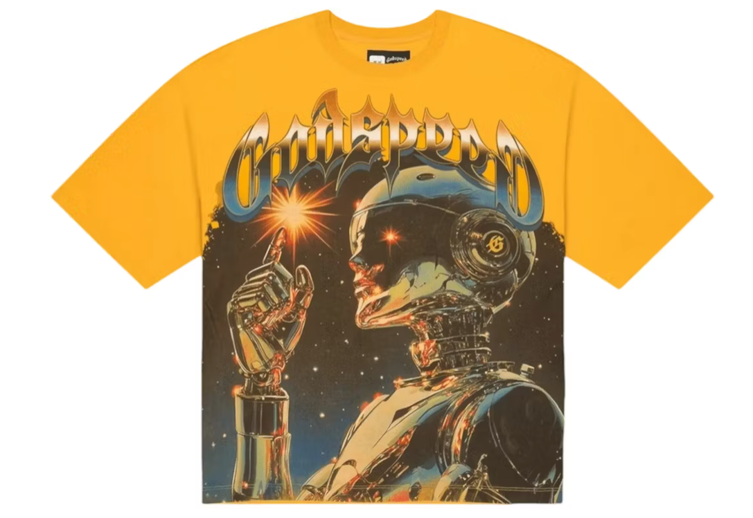 Godspeed Sputnik T-shirt Yellow