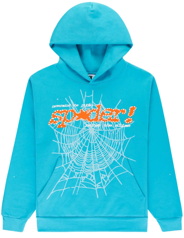 Sp5der Punk V2 Hoodie 'Cyan'