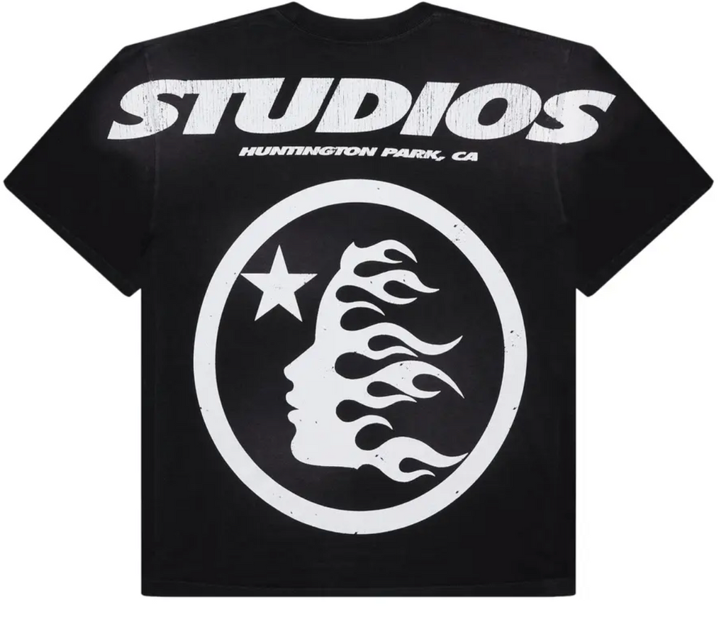 Hellstar Studios Cartoon Logo Glitter Logo T-Shirt 'Black'