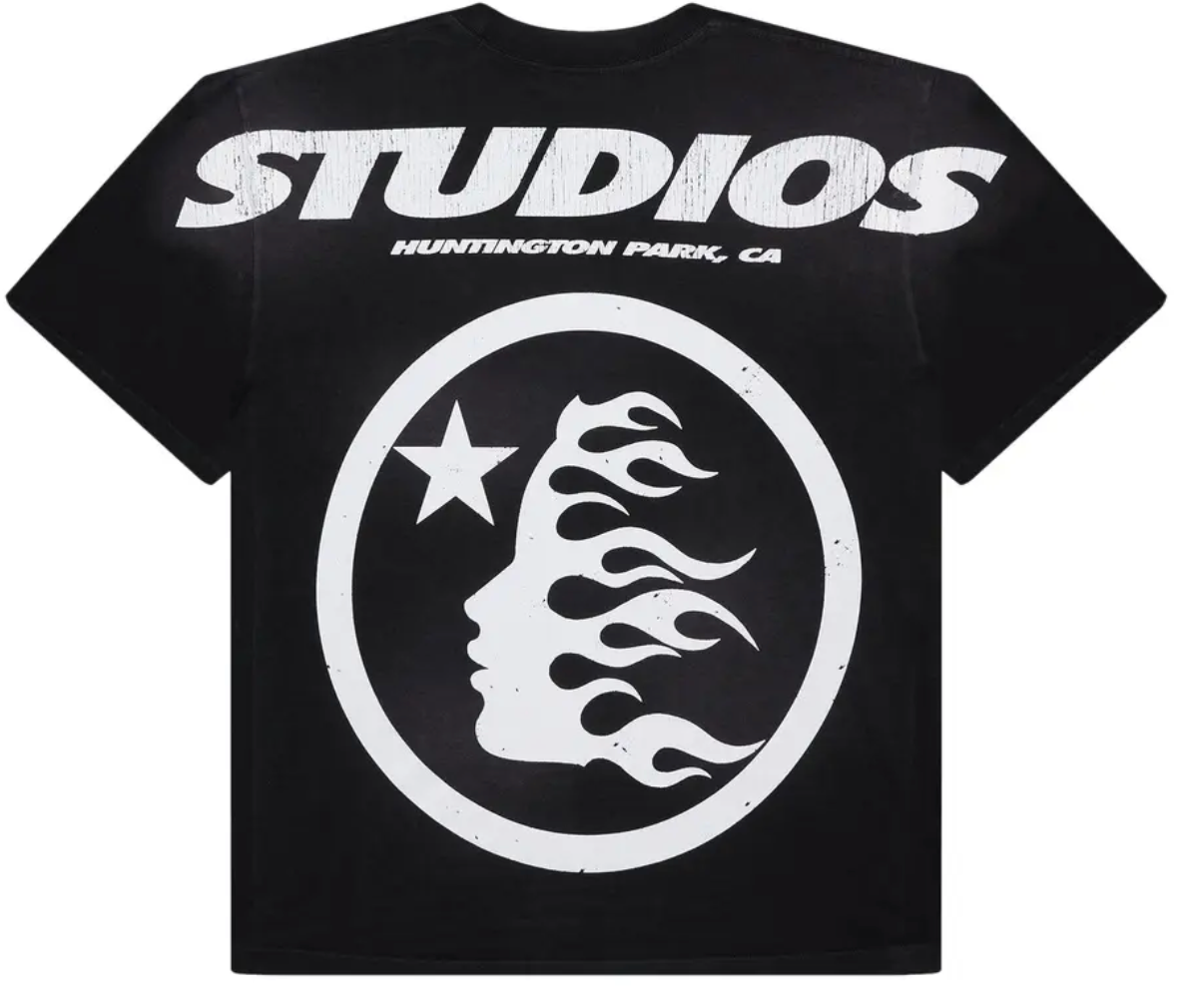 Hellstar Studios Cartoon Logo Glitter Logo T-Shirt 'Black'