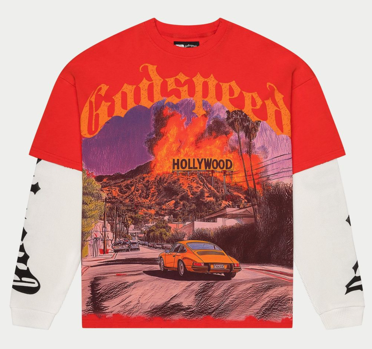 GODSPEED Los Scandalous Layered T-Shirt (Red)