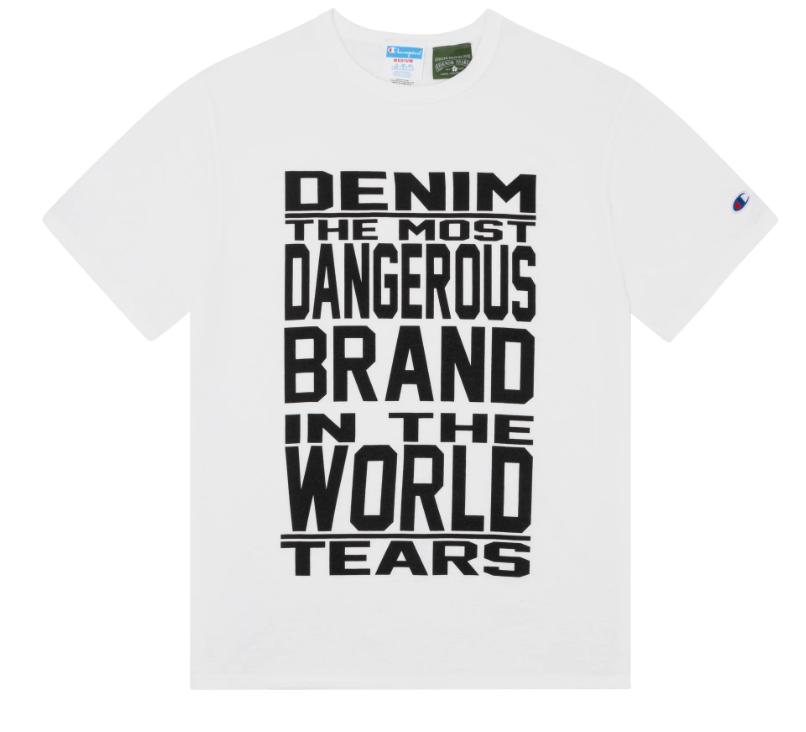 Denim tears Mission Statement Tee White