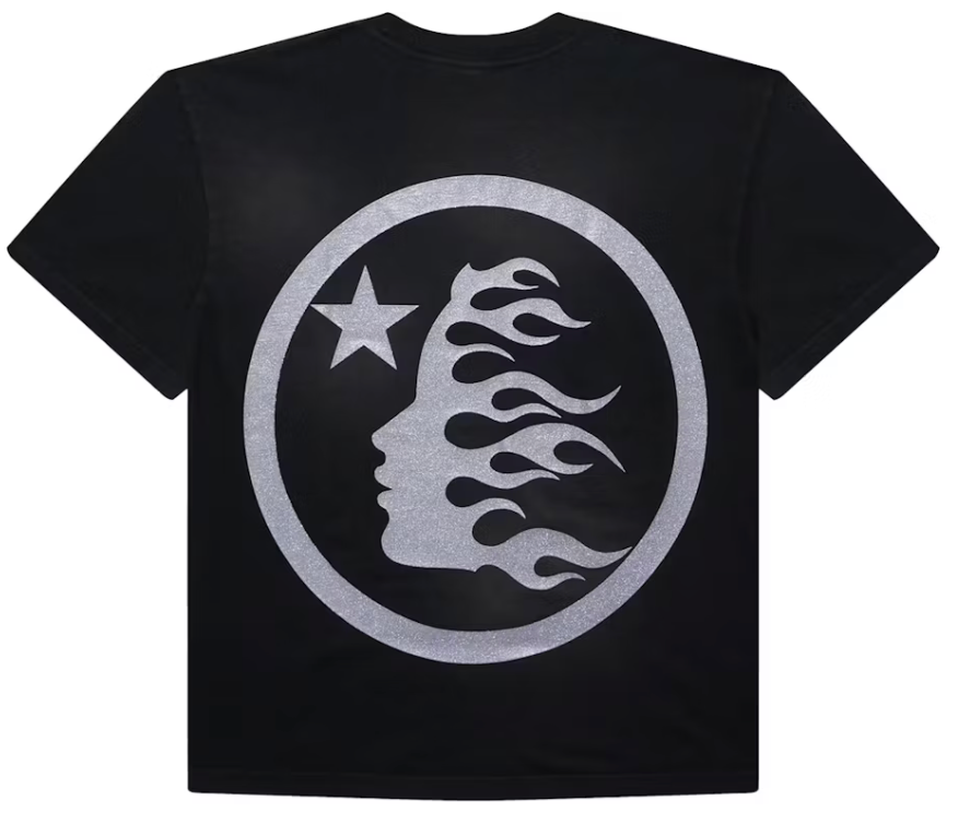 Hellstar Classic Glitter Logo T-shirt Black