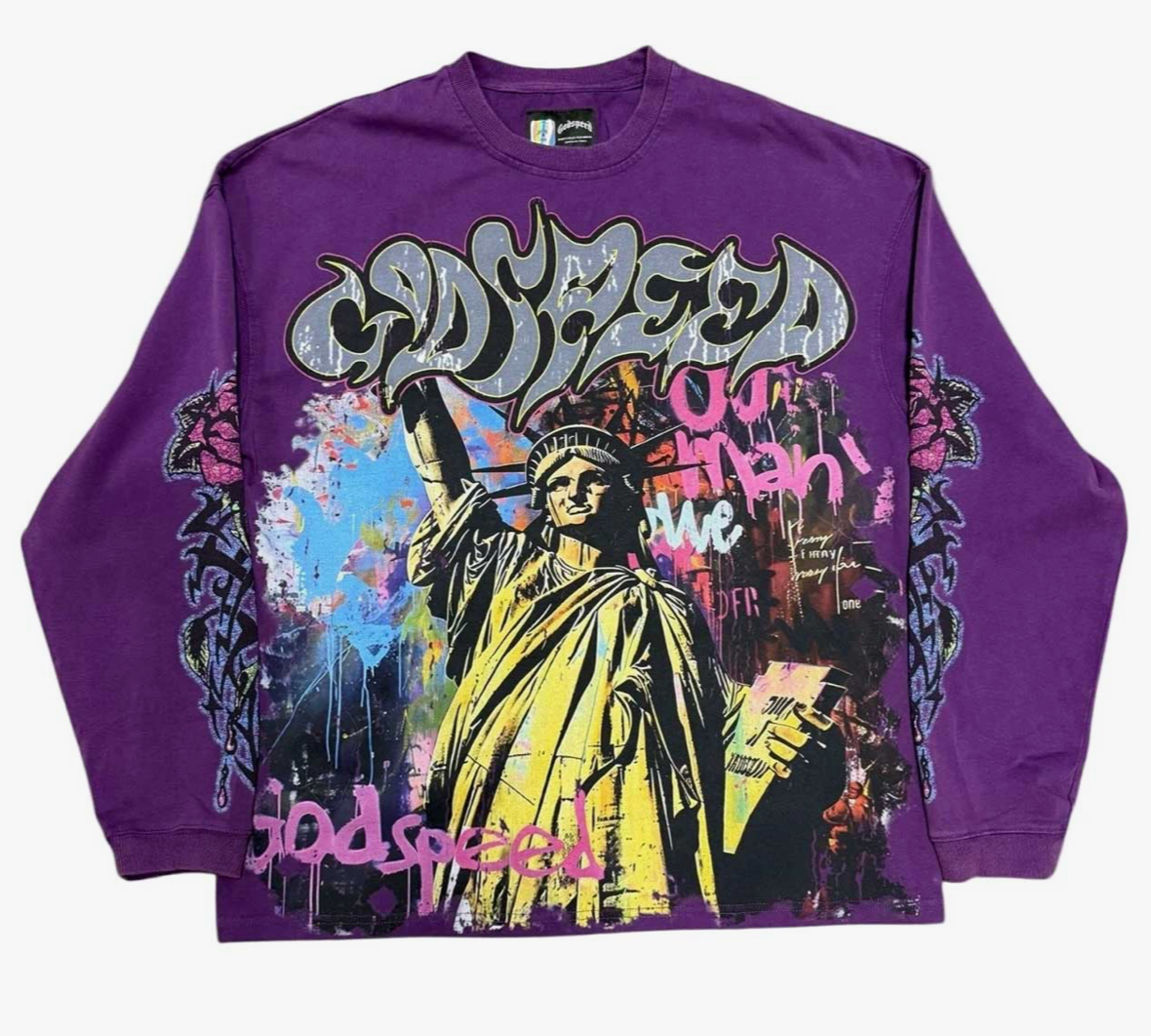 GODSPEED VANDAL L/S TEE PURPLE