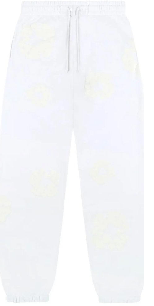 Denim Tears Mono Cotton Wreath Sweatpants 'White'