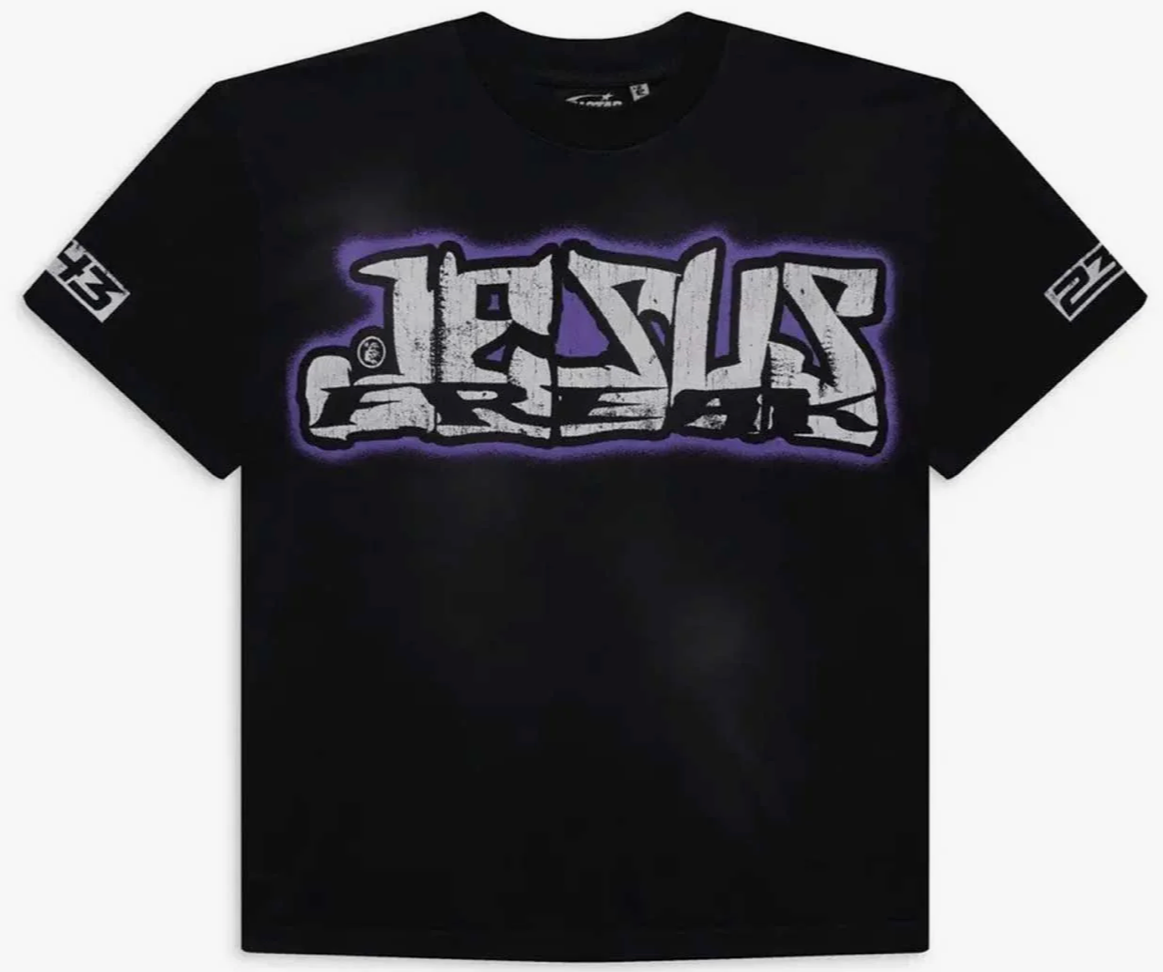 HELLSTAR HALLOWEEN JESUS P2P TEE BLACK