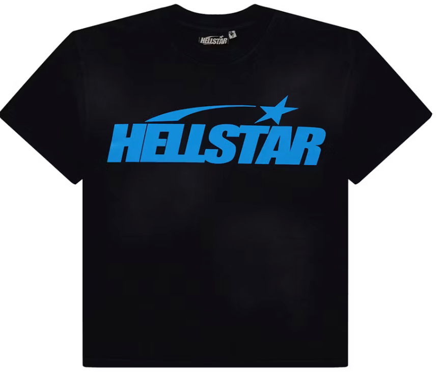 Hellstar Classic T-shirt (Regular Print) Black/Blue