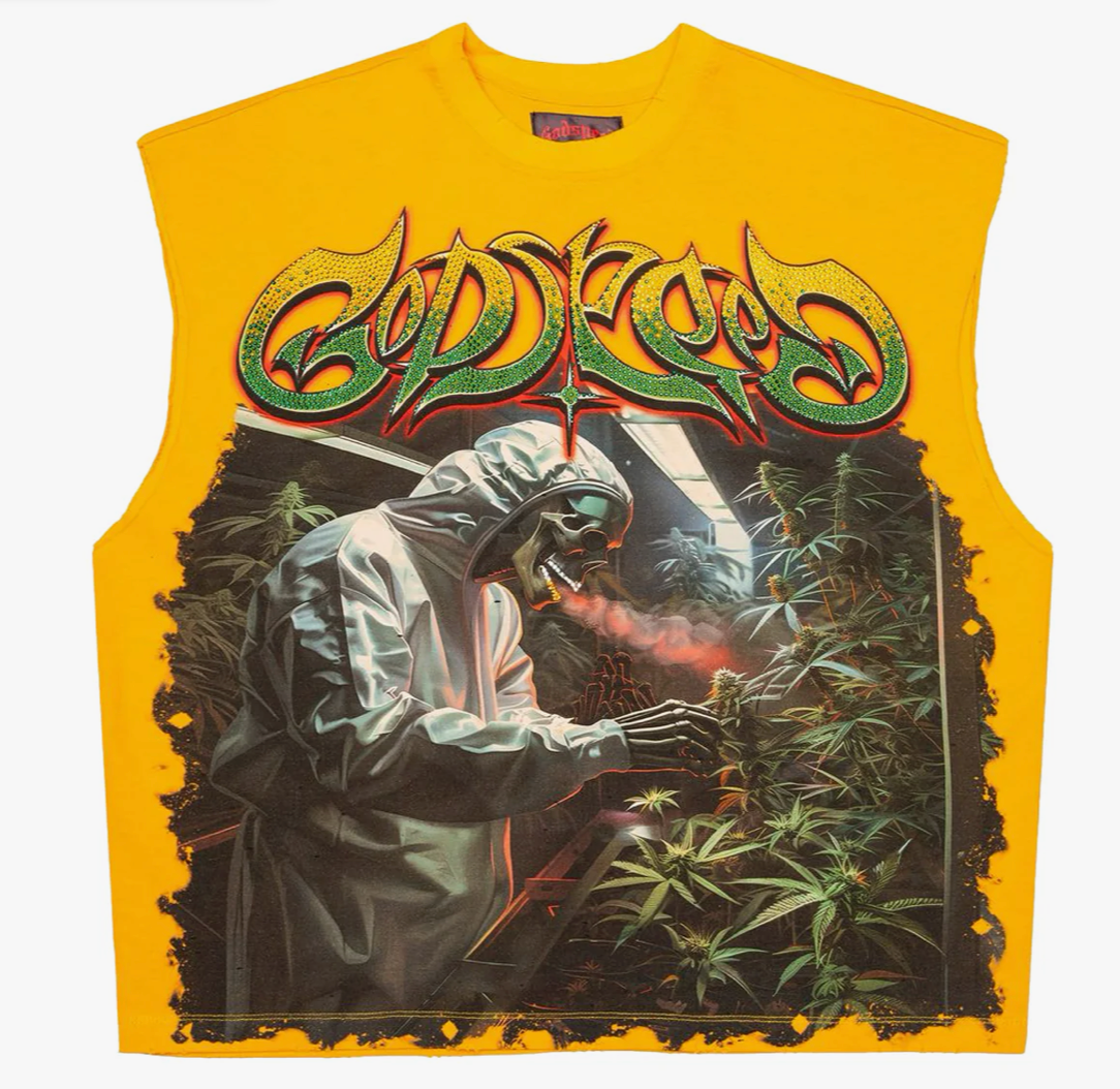 GODSPEED 420 INDOOR VVS SLEEVELESS TEE YELLOW