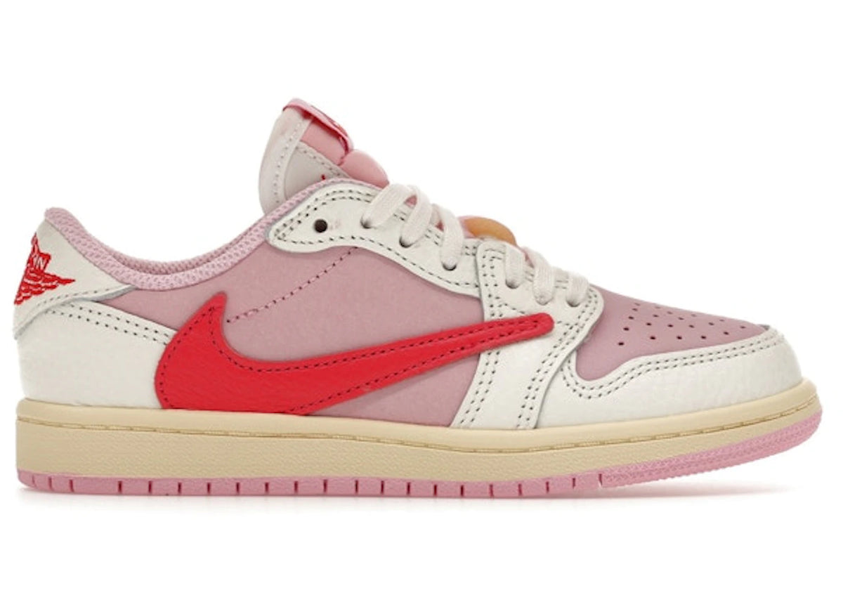 Jordan 1 Retro Low OG SP Travis Scott Sail Tropical Pink (PS)