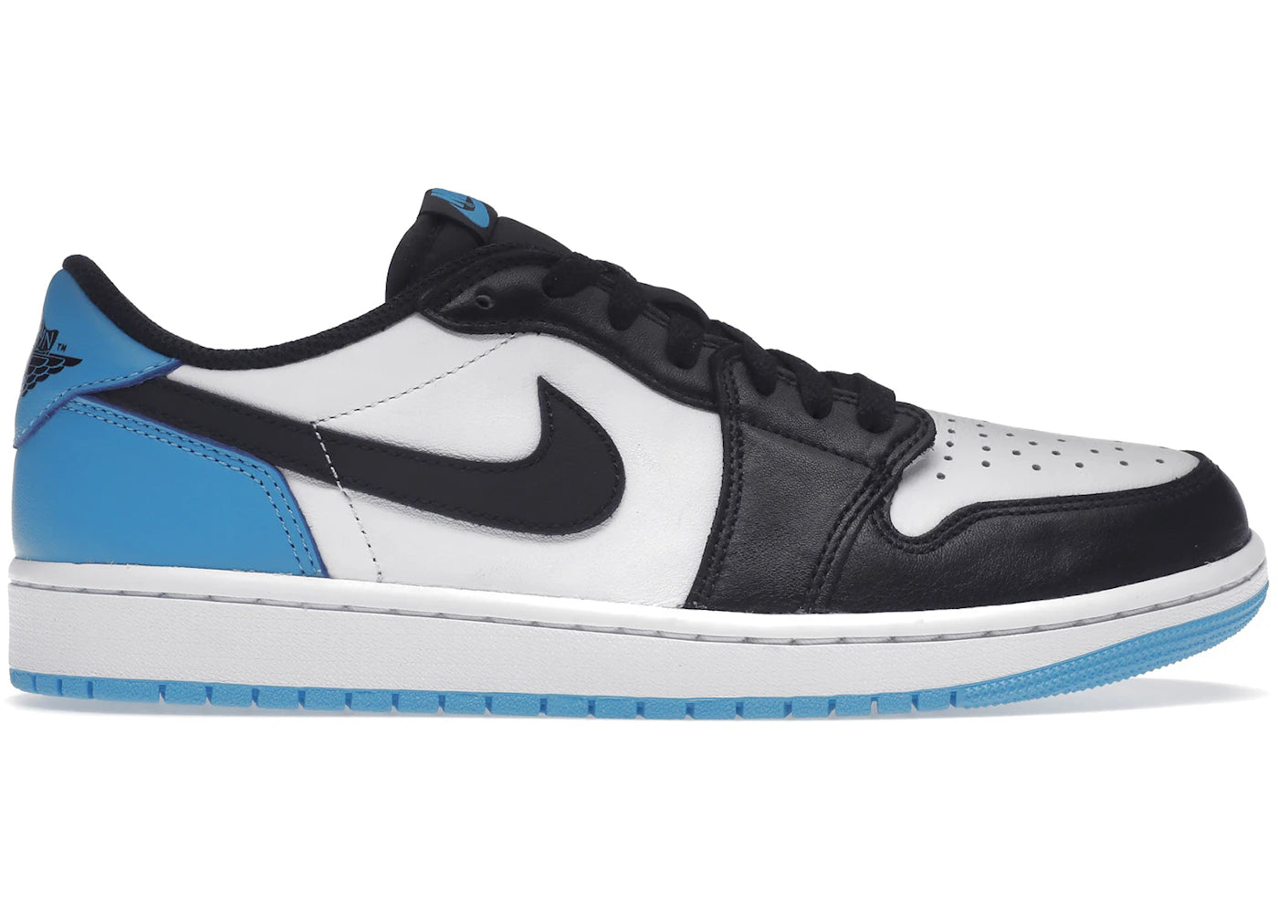 Jordan 1 Retro Low OG Black Dark Powder Blue