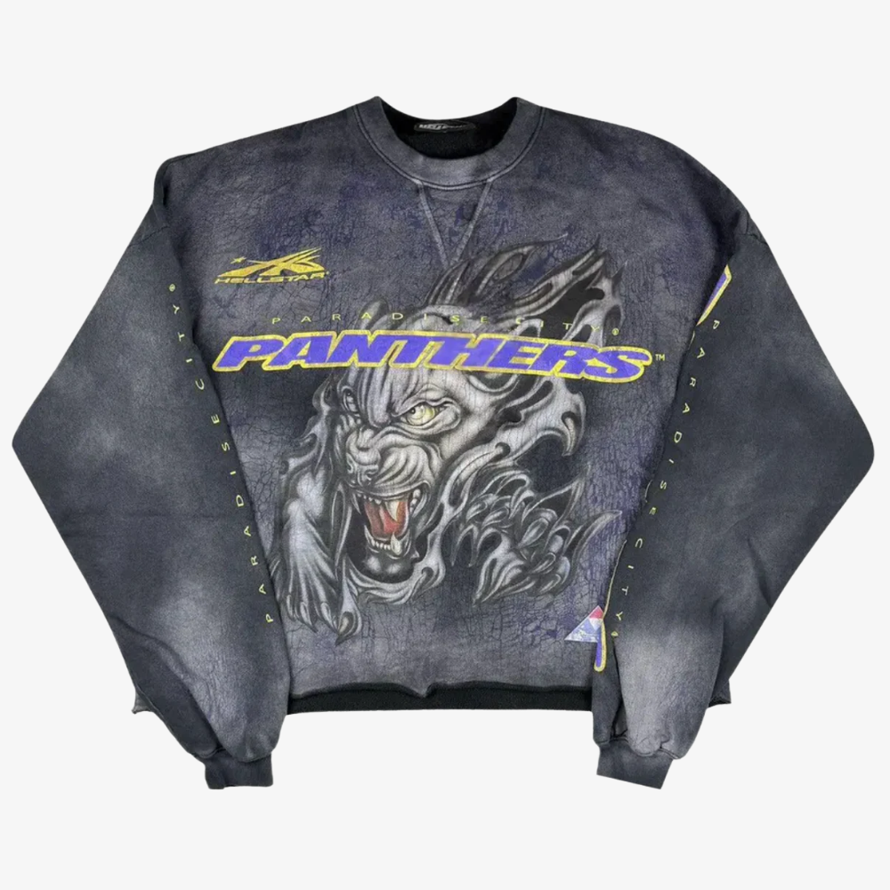 Hellstar Paradise City Panthers Crewneck 'Black'