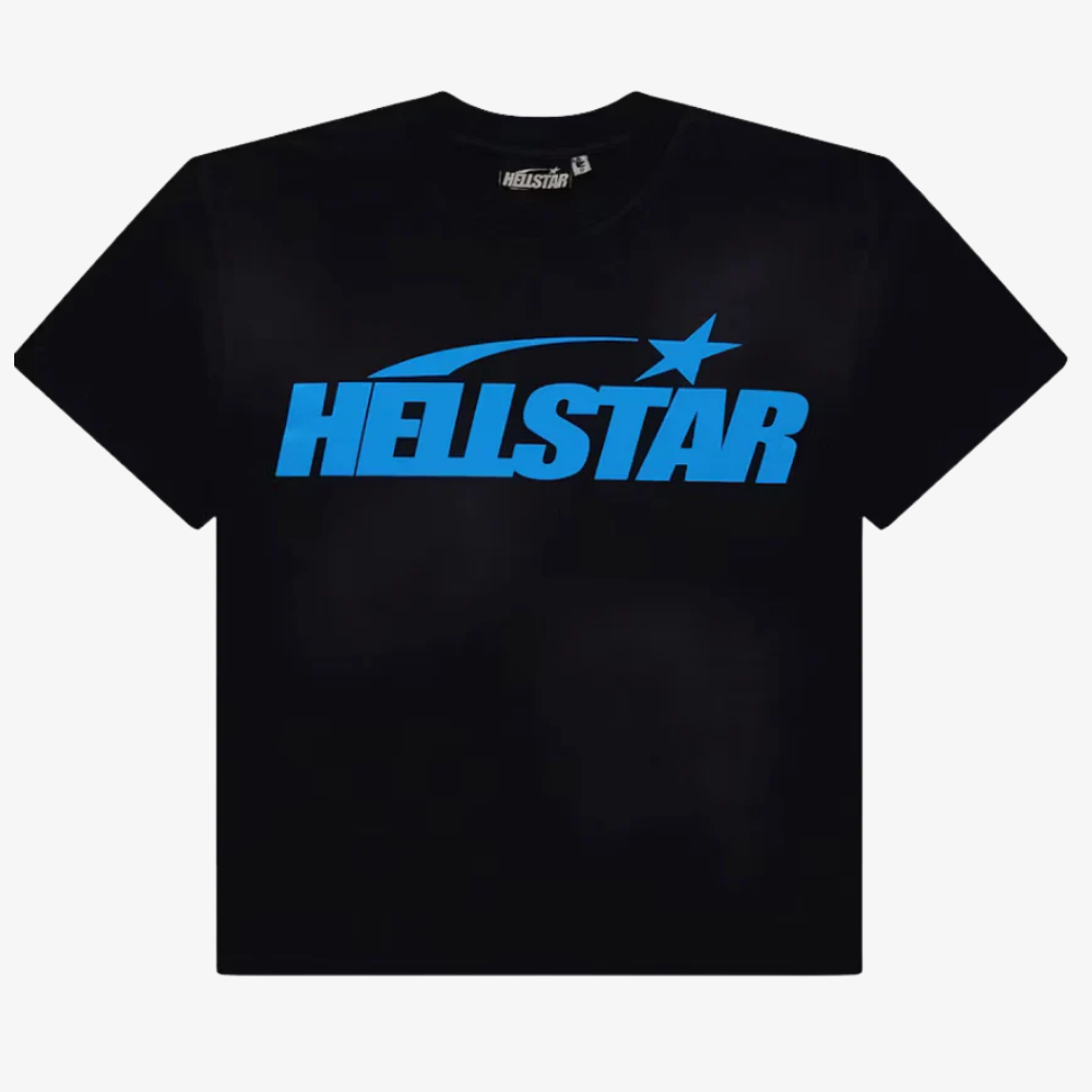 Hellstar Classic T-shirt (Regular Print) Black/Blue