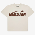 Hellstar Classic T-Shirt (Gel Print) 'White/Brown'