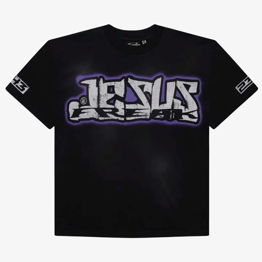 HELLSTAR HALLOWEEN JESUS P2P TEE BLACK