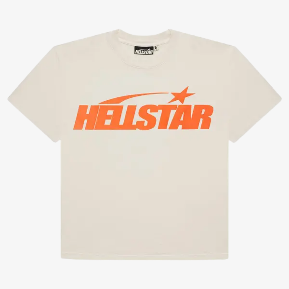 Hellstar Classic T-Shirt (Regular Print) 'White/Orange'