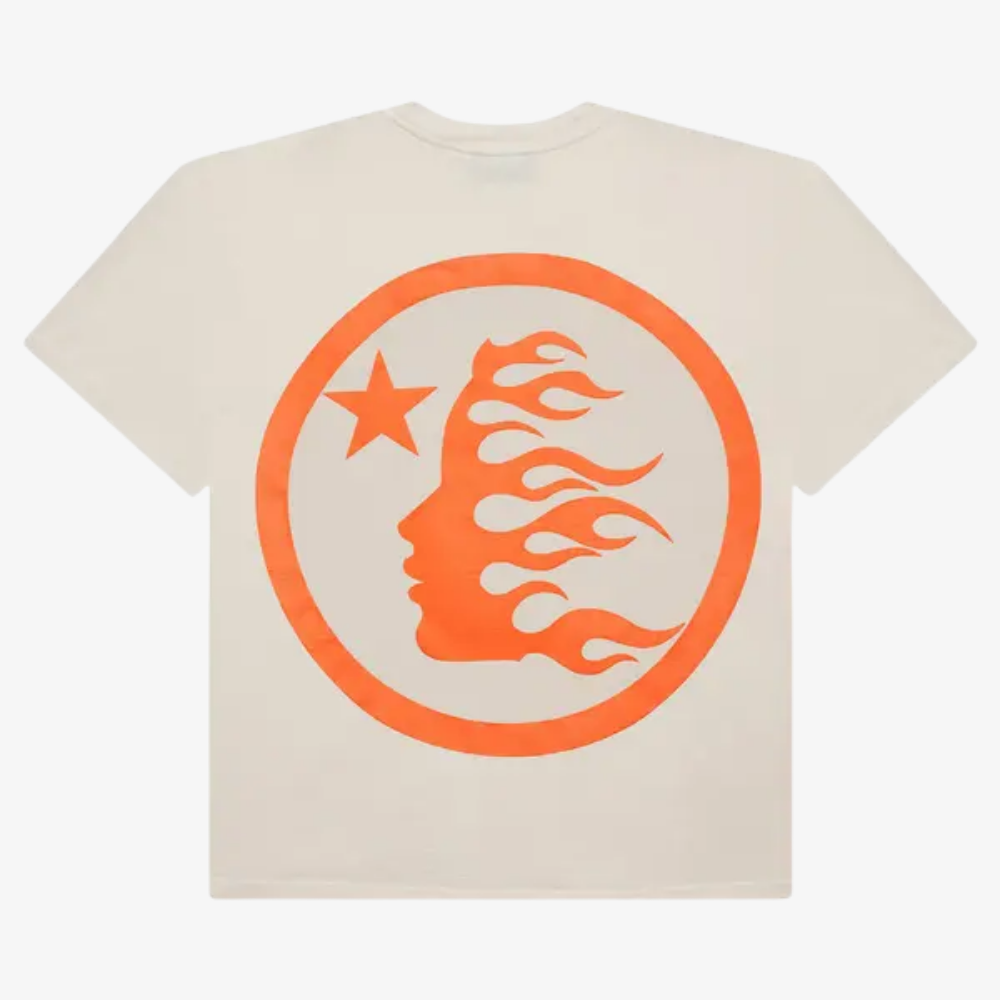 Hellstar Classic T-Shirt (Regular Print) 'White/Orange'