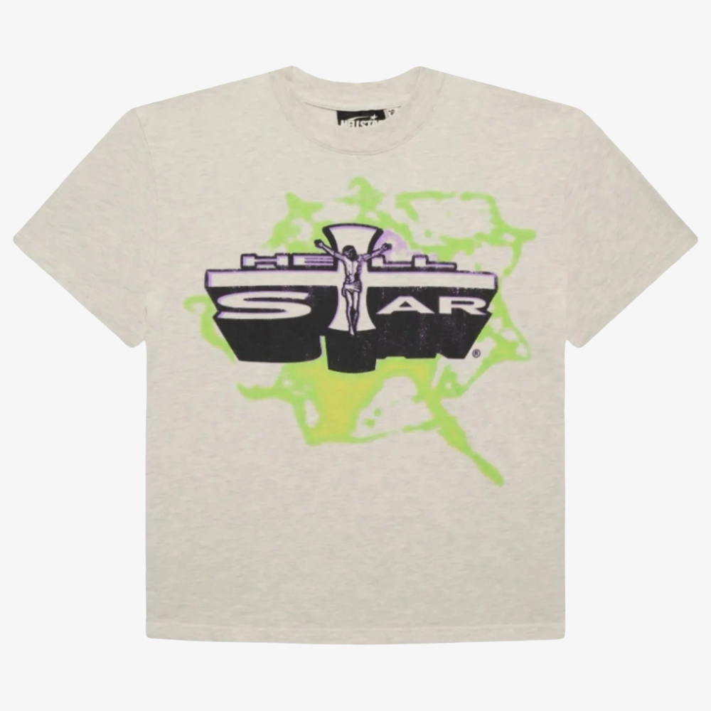 Hellstar Jesus T-Shirt Grey