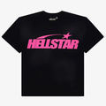 Hellstar Classic T-shirt (Gel Print) Black/Pink