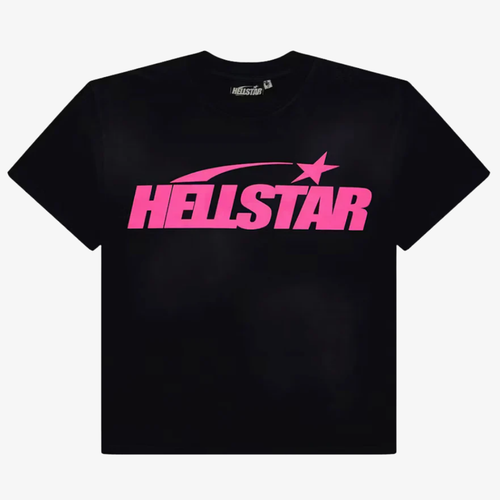 Hellstar Classic T-shirt (Gel Print) Black/Pink